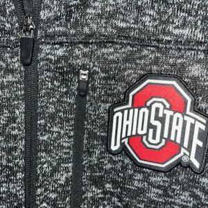 Ohio State Buckeyes Essential Knit Crew Fleece Zip Up